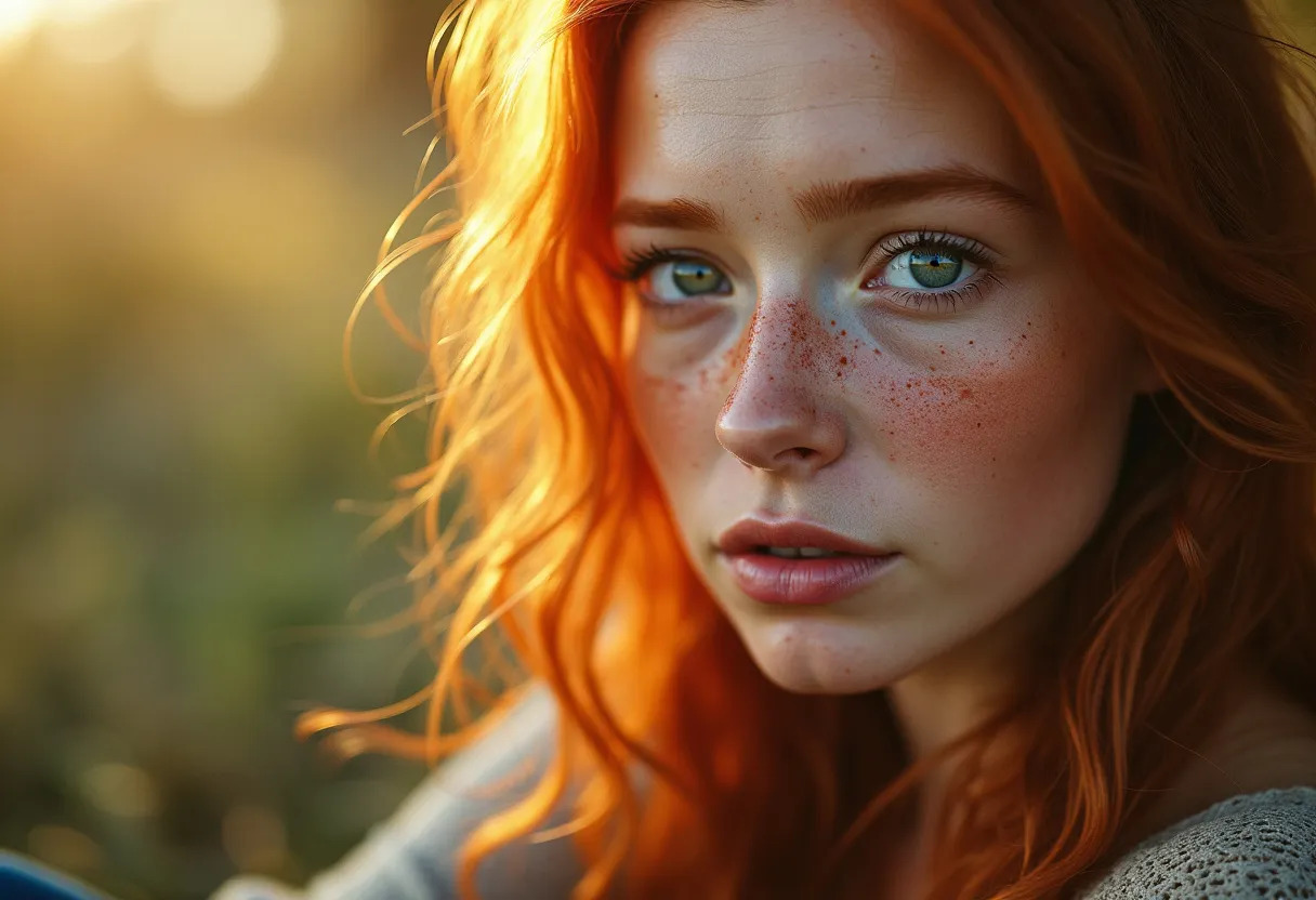 femme rousse