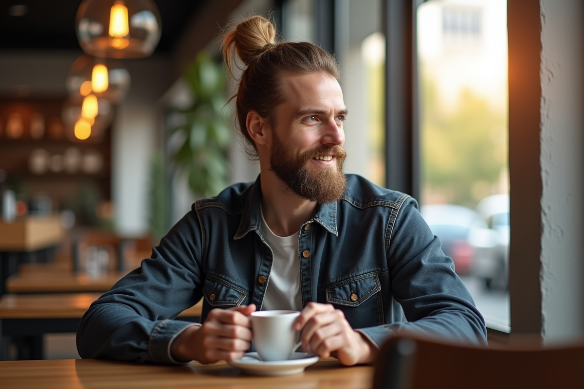 homme man bun